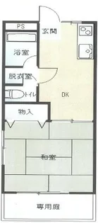 1DKの間取り画像