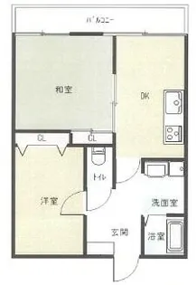 サンモリッツB棟【202号室】の間取り