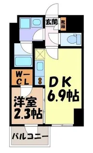 ディアレイシャス丸の内【3階】の間取り