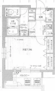 エイペックス名古屋鶴舞公園前【7階】の間取り