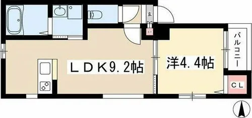ESPRE HIGASHIBETSUIN(エスプレヒガシベツイン)【4階】の間取り