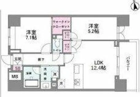 シーズンフラッツ今池NORTH【15階】の間取り
