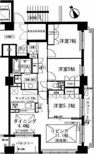 ラマーサ八事山Ⅰ(La Marsa八事山I)【4階】の間取り