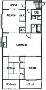 メゾンやすむろⅡ【4-B号室】の間取り