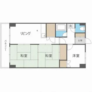 セントラルコーポ22【2階】の間取り