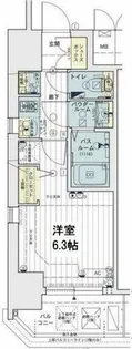 エステムコートディアシティWEST【3階】の間取り