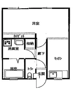 三宅マンション【5号室】の間取り