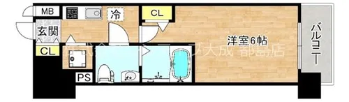 大阪府大阪市都島区中野町2丁目【マンション】の間取り