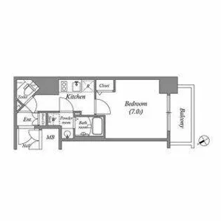 愛知県名古屋市中区新栄2丁目【マンション】の間取り