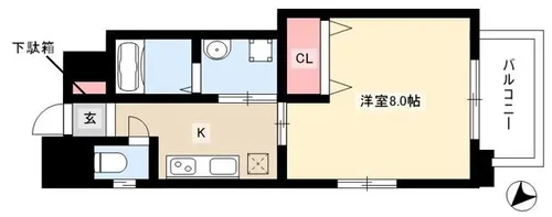 ラヴィール平針【1508号室】の間取り