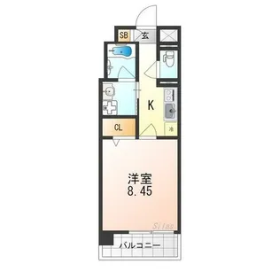 ビエラコート二条【7階】の間取り