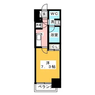 ライブコート泉【15階】の間取り