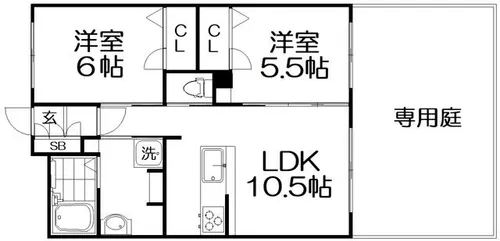 ジョナサン【1階】の間取り