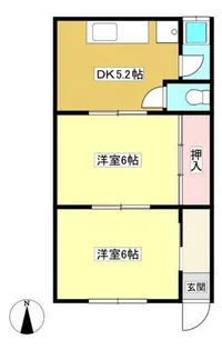 サンシャイン御幸【1階】の間取り