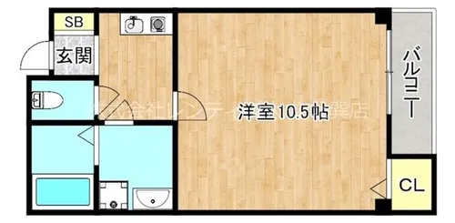 グランパシフィック今里【1階】の間取り