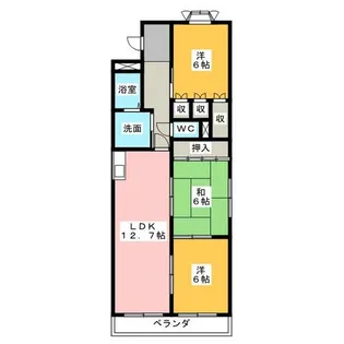 エルグランデ大平【3階】の間取り