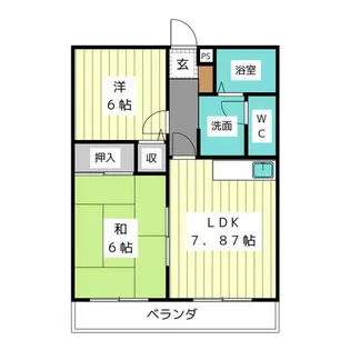 コーポみやび【3階】の間取り