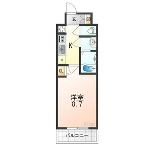 プレサンス京都鴨川【6階】の間取り