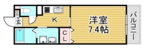 福岡県春日市桜ヶ丘6丁目【マンション】の間取り
