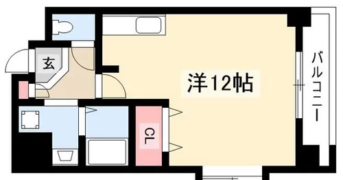 The 金山1107【5階】の間取り