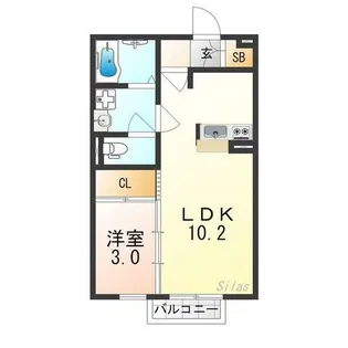 アーバンスクェアⅠ【1階】の間取り