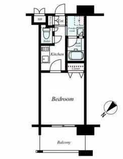 エンクレスト大博通りAPEX【10階】の間取り