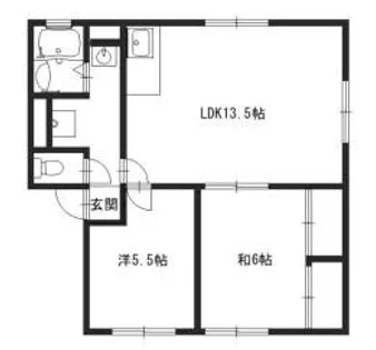 兵庫県姫路市広畑区西蒲田【アパート】の間取り