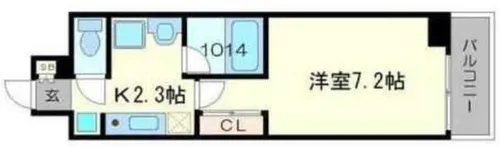 S-FORT桜川南【12階】の間取り