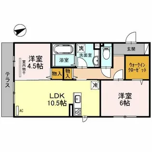 ファミールD希【2階】の間取り