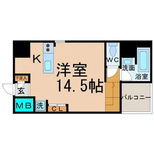 S-FORT六番町(エスフォート)【9階】の間取り