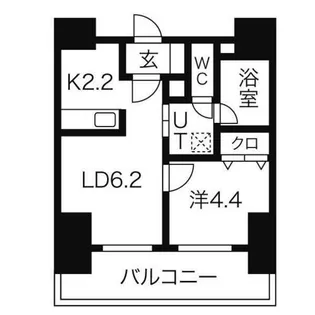 プライヴェル山鼻 壱番館【4階】の間取り