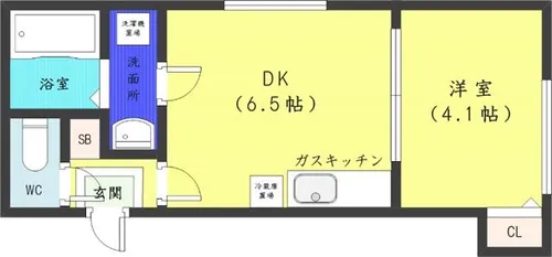 リリーベル琴似【2階】の間取り