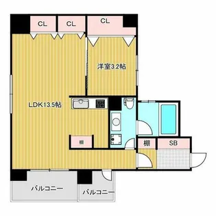 ラクメンビル【6階】の間取り