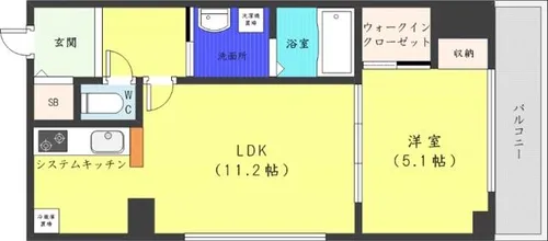 スペチアーレ・プリーモ【9階】の間取り