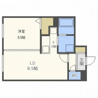 リーブル南円山【3階】の間取り