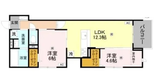 Porto Sereno【3階】の間取り