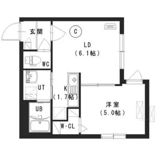 ルチアーノ発寒南【4階】の間取り