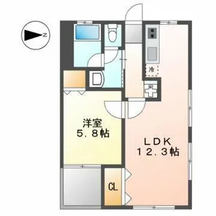 セントラル川名【2階】の間取り
