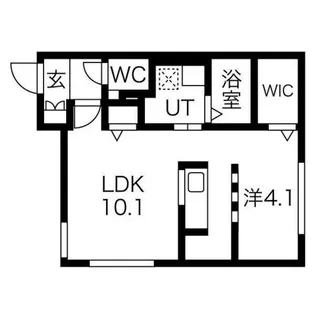 ラ・ビスタ4-12【4階】の間取り