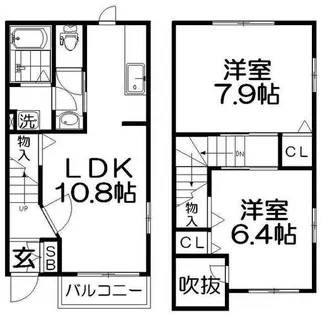 ユーアイ・ハイツ池田II【1階】の間取り