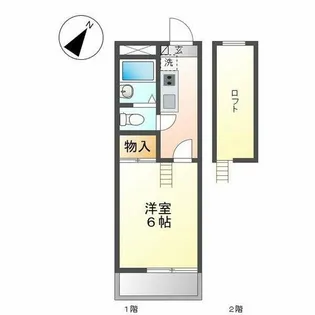 ピオニエ川名【1階】の間取り