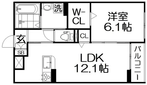 スターリーガーデン【2階】の間取り