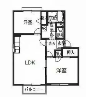 フォーレス桜ケ丘【1階】の間取り
