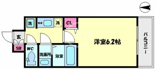 グランパシフィック長橋【9階】の間取り