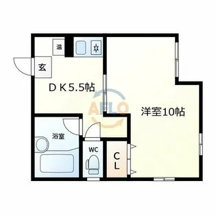 JJ BASE西加賀屋【3階】の間取り