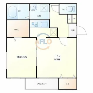 フジパレス今川公園東Ⅲ番館【2階】の間取り