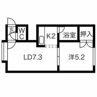 Mステーション新川【202号室】の間取り