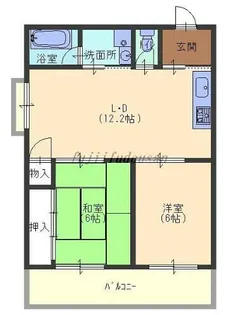大西マンション【3F号室】の間取り