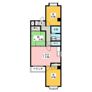ベルパレス千代田【7階】の間取り