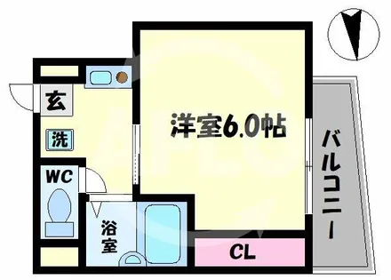 1Kの間取り画像